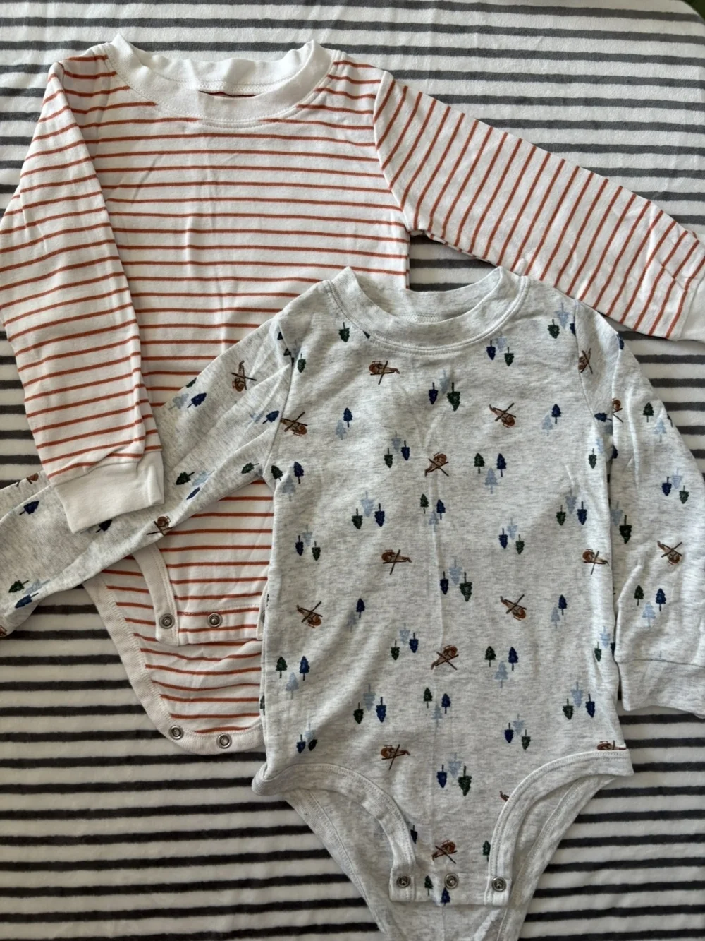 18mo Boys Onesie/ Pajama Bundle